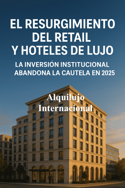 El Resurgimiento del Retail y Hoteles de Lujo: La Inversión Institucional Abandona la Cautela en 2025
