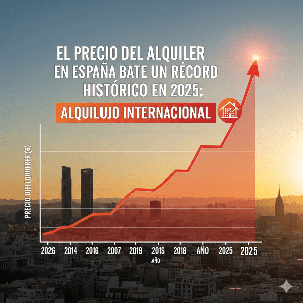 Precio Alquiler España 2026: Récord Histórico y Oportunidades para Inversores | Alquilujo