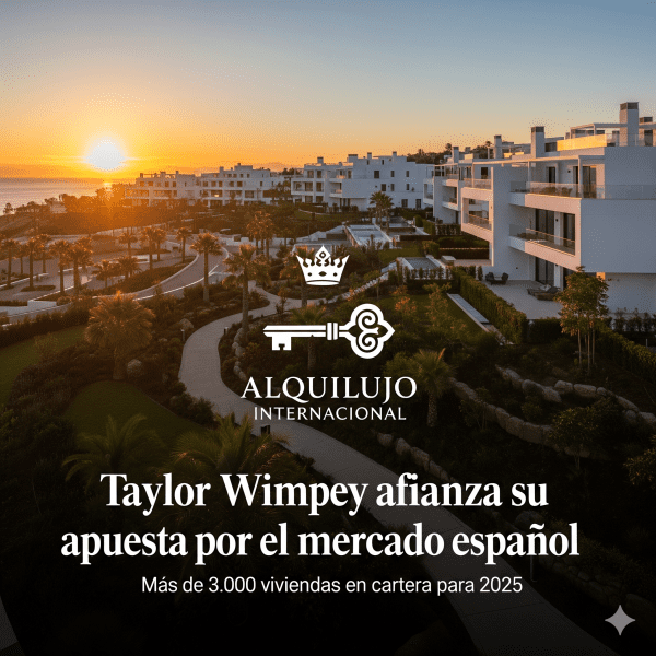 Taylor Wimpey España 2026: 3.000 Viviendas en Costa del Sol, Blanca y Mallorca | Alquilujo