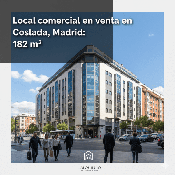 Local comercial en Coslada (Madrid): 182 m², 411.500€, libre. Calle Constitución, arteria comercial. Ref LT63998841. NDA.