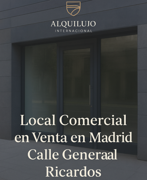 Local Comercial Madrid General Ricardos | 265 m² | 946.400€ | Ocupado