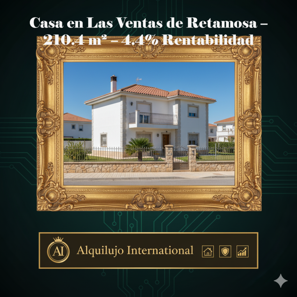 Casa en Las Ventas de Retamosa – 210.4 m² – 4.4% Rentabilidad